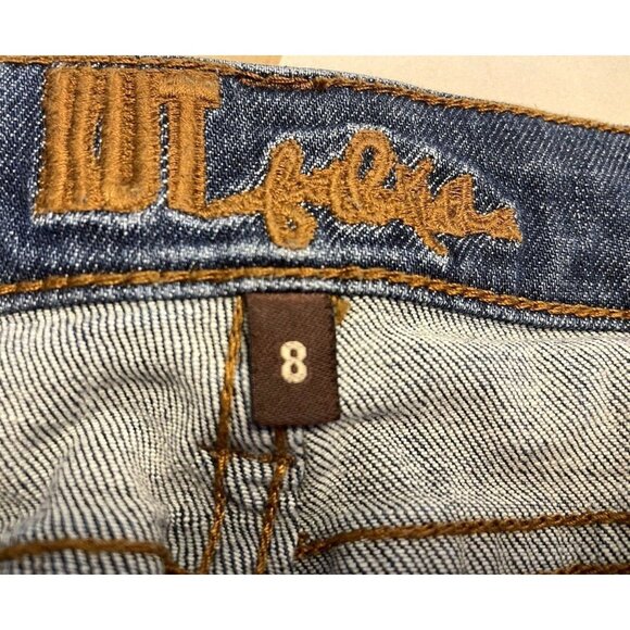 Kut From The Kloth  Asher Ankle Straight Leg Women’s Blue Jean's Mid-Rise Size 8 - Picture 4 of 16